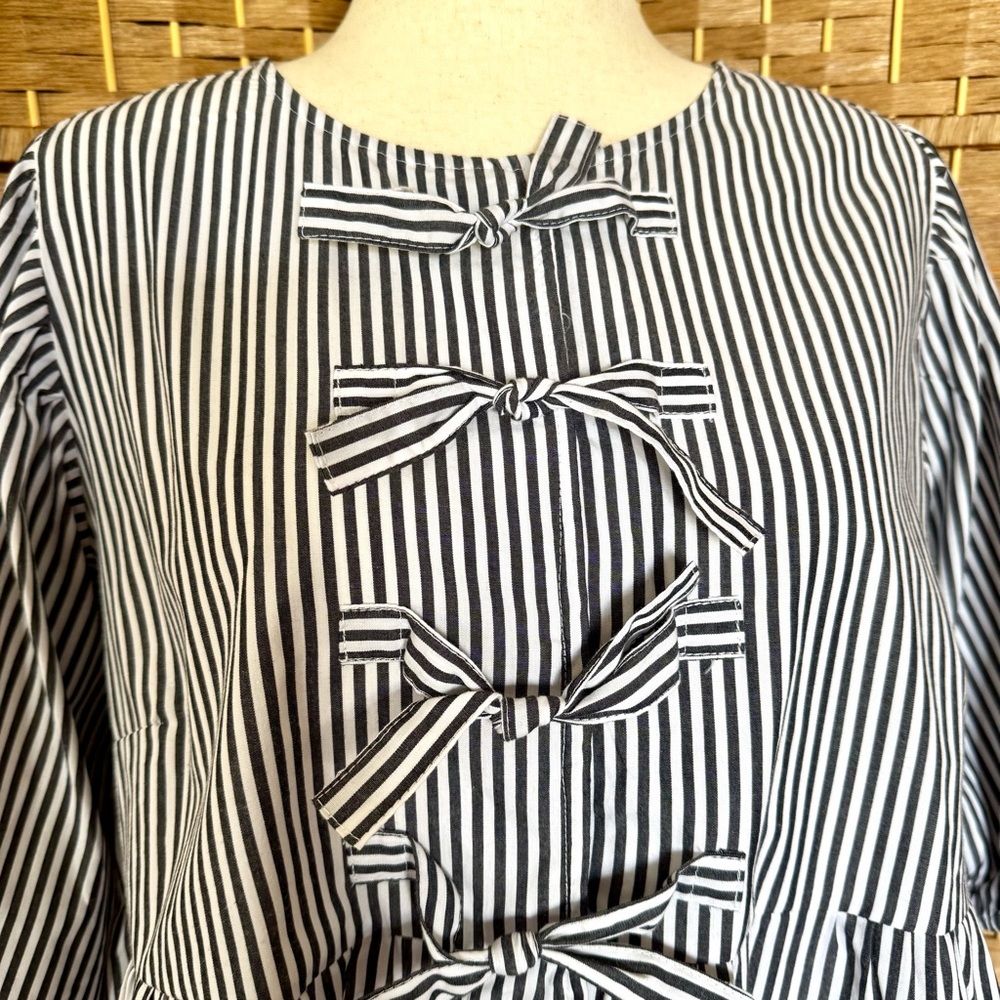 NWOT Velvet Heart 3/4 sleeve striped cotton top XL - Picture 2 of 14